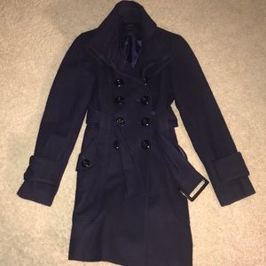 Miss Sixty purple wool blend coat small